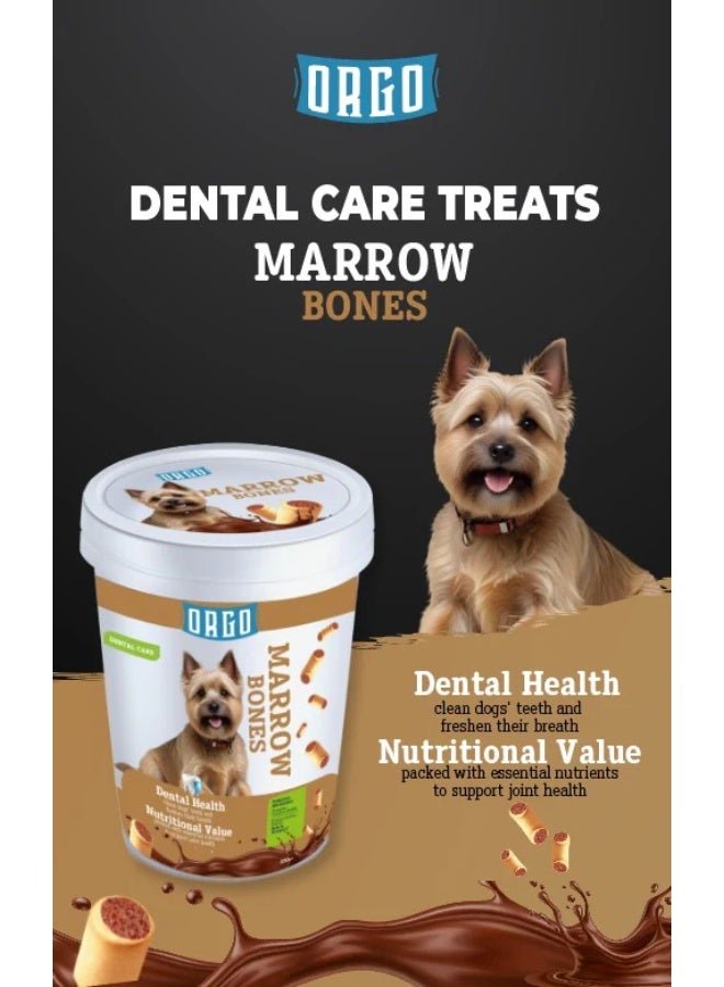 اورغو أورجو مكافآت العناية بالأسنان للكلاب بنكهة نخاع العظام 250 جم - Image 2